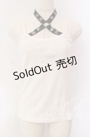 画像: GLAVIL / 合皮ベルト付きキャミソール F ホワイト O-25-09-06-024-PU-TO-YM-OS
