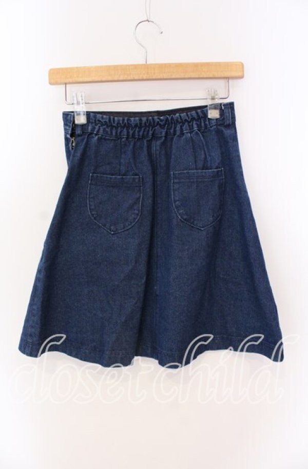 画像3: 【SALE】Fi.n.t / マリンパンツ風デニムミニスカート  インディゴ O-25-09-08-039-CA-SK-IG-ZT007 (3)