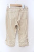 画像2: 【SALE】PINK HOUSE / 裾レース使いデニムパンツ M ベージュ O-25-09-08-042-LO-PA-OW-ZT022 (2)