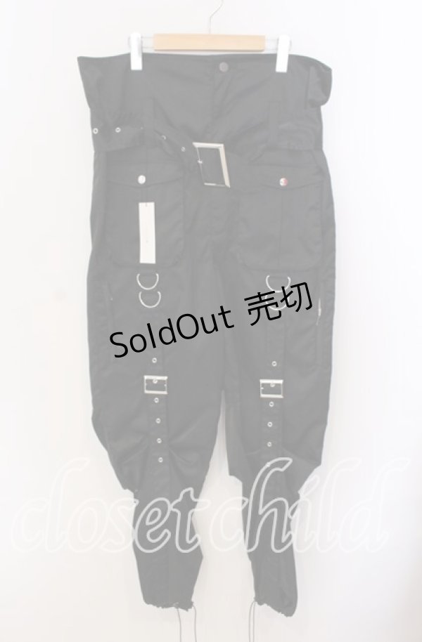 画像1: alice auaa / ナイロンカーゴパンツ 1 ブラック O-25-09-08-048-AA-PA-OW-OS (1)