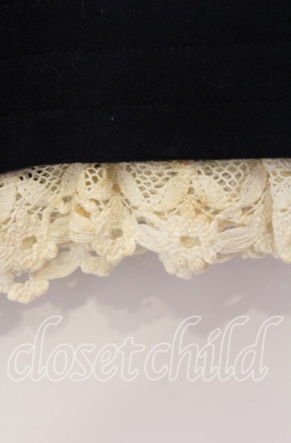 画像2: Jane Marple / ボタン配色ウールハーフパンツ M ネイビー O-25-09-08-049-JM-PA-OW-OS (2)