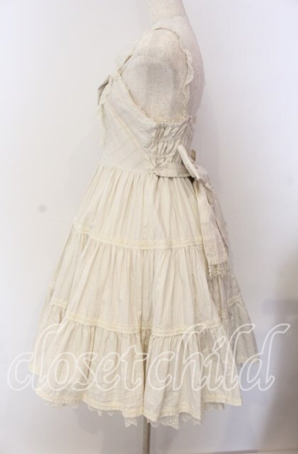 画像3: Angelic Pretty / カフェラテティアードジャンパースカート  アイボリー O-25-09-08-060-AP-OP-OW-OS (3)