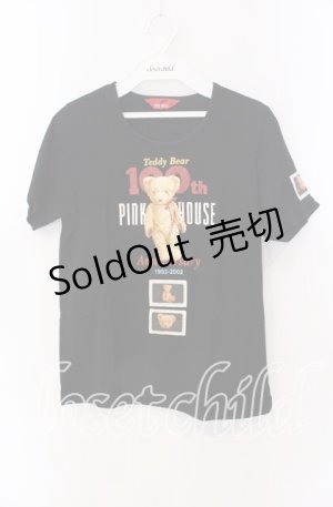 画像: PINK HOUSE / テディベアアニバーサリーTシャツ Ｍ クロ O-25-09-08-008-LO-TS-IG-OS