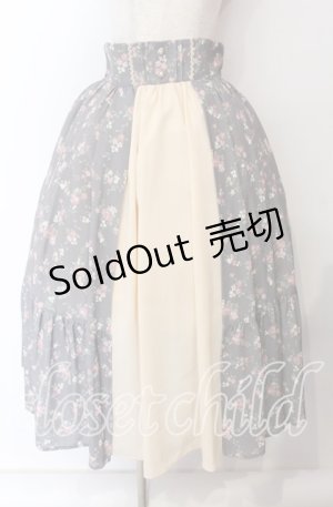 画像: axes femme kawaii / プティフルールスカート  ブラウン O-25-09-08-069-AX-SK-IG-OS