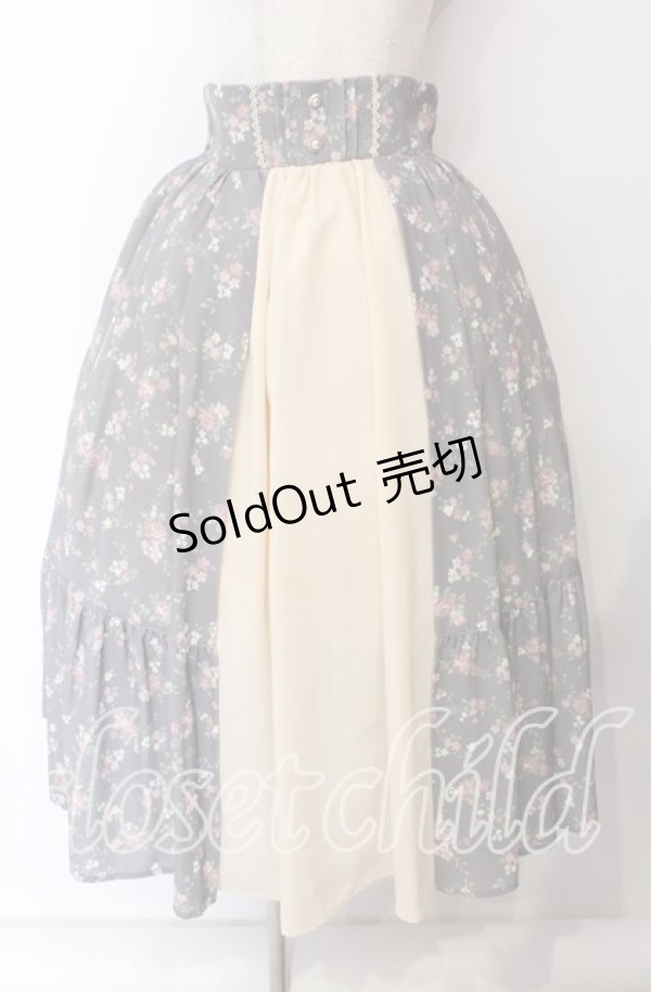 画像1: axes femme kawaii / プティフルールスカート  ブラウン O-25-09-08-069-AX-SK-IG-OS (1)