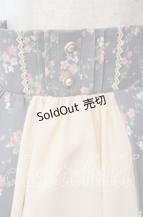 画像2: axes femme kawaii / プティフルールスカート  ブラウン O-25-09-08-069-AX-SK-IG-OS (2)