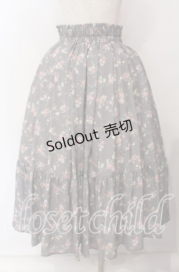 画像4: axes femme kawaii / プティフルールスカート  ブラウン O-25-09-08-069-AX-SK-IG-OS (4)