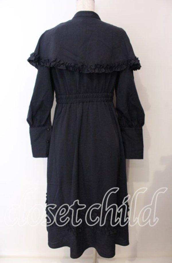 画像3: FLC / MINA*ケープワンピース L ネイビー O-25-09-08-075-LO-OP-IG-ZT359 (3)