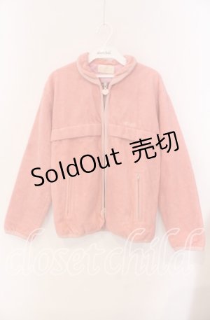 画像: PINK HOUSE / 刺繍入り起毛ブルゾン  ピンク O-25-09-08-013-LO-CO-OW-OS