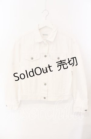 画像: PINK HOUSE / 胸ポケット使いデニムジャケット  シロ O-25-09-08-014-LO-JA-OW-OS
