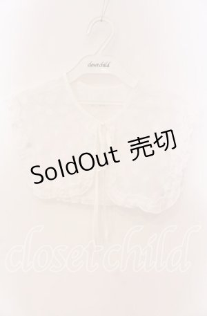 画像: merry jenny / シアージャガードつけ襟  シロ O-25-09-08-025-LO-ZA-IG-ZT168-F002