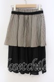画像3: 【SALE】Maison de FLEUR Petite Robe canone / 優しい雨のギンガムスカート S ブラック O-25-09-08-027-EL-SK-OW-ZT008 (3)