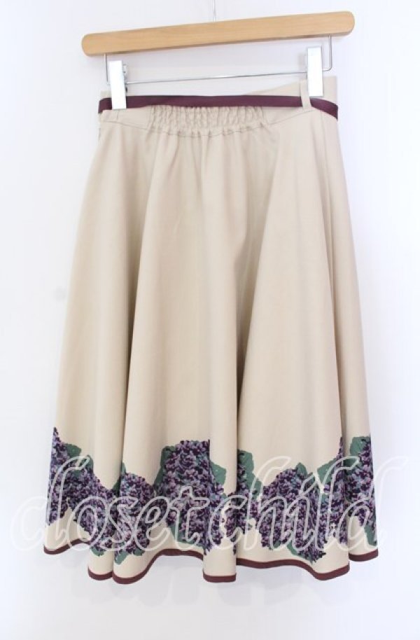画像3: 【SALE】an another angelus / スミレブーケプリントサーキュラースカート F ベージュ×パープル O-25-09-08-031-CA-SK-OW-ZT007 (3)
