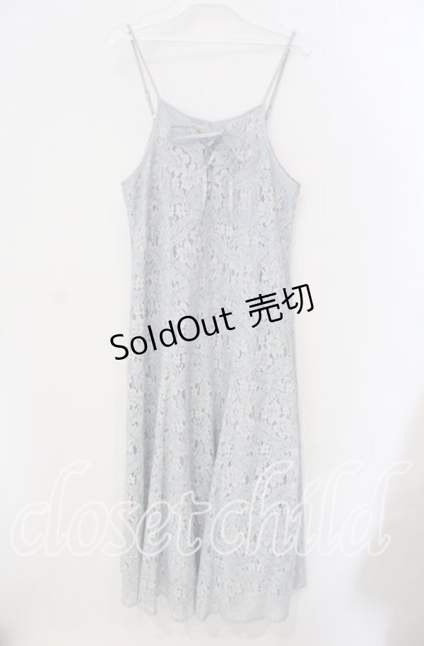 画像1: 【SALE】axes femme / レースキャミワンピース  サックス O-25-09-09-036-AX-OP-IG-ZT037 (1)