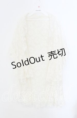 画像: 【SALE】axes femme / 総レース3WAYカーディガン  アイボリー O-25-09-09-037-AX-TO-IG-ZT030