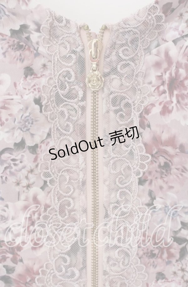 画像2: axes femme / フルールPTジップ付ビスチェ  ピンク O-25-09-09-040-AX-TO-IG-OS (2)