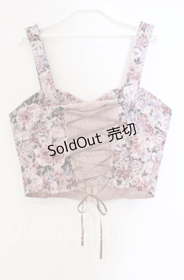 画像3: axes femme / フルールPTジップ付ビスチェ  ピンク O-25-09-09-040-AX-TO-IG-OS (3)