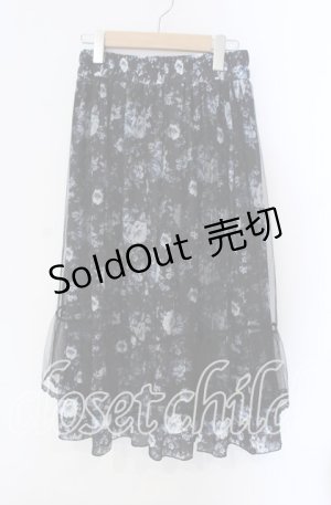 画像: axes femme / マルチWAYレース花柄スカート F クロ O-25-09-09-046-AX-SK-IG-OS