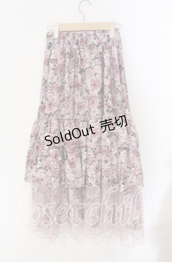 画像3: 【SALE】axes femme / フルールPTティアードスカート  ピンク O-25-09-09-048-AX-SK-IG-ZT203 (3)