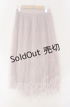 画像: axes femme / レーシーチュールスカート  ピンク O-25-09-09-060-AX-SK-IG-OS