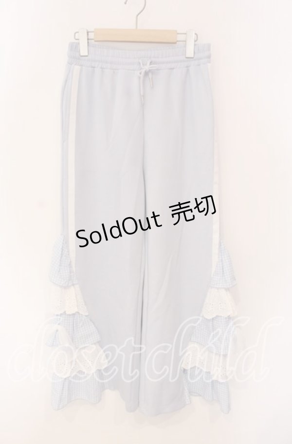 画像1: Jamie エーエヌケー / パッチワークパンツ  サックス O-25-09-09-061-LO-PA-IG-OS (1)