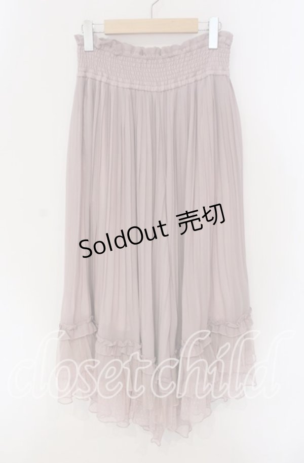 画像1: axes femme / プリーツフレアガウチョ  ピンク O-25-09-09-062-AX-PA-IG-OS (1)