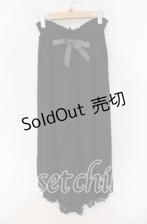 画像: axes femme POETIQUE / サイドプリーツガウチョパンツ M クロ O-25-09-09-064-AX-PA-IG-OS