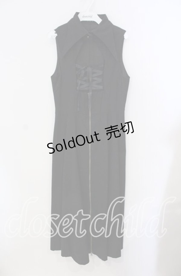 画像1: BPN / レースアップノースリーブワンピース M ブラック O-25-09-09-006-GO-OP-IG-OS (1)