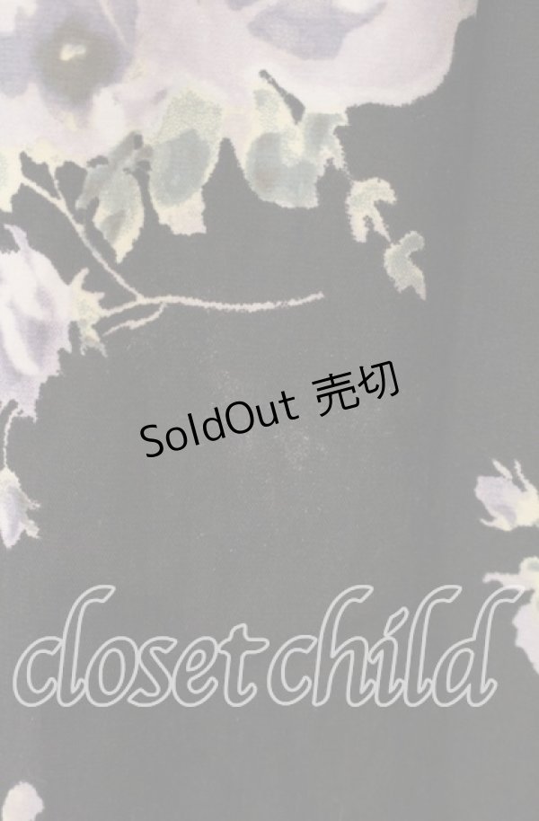 画像4: axes femme / レースアップスカウチョ  クロ 花柄 O-25-09-09-065-AX-PA-IG-OS (4)