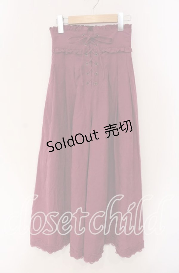 画像1: axes femme / レースアップスカウチョ  パープル O-25-09-09-066-AX-PA-IG-OS (1)