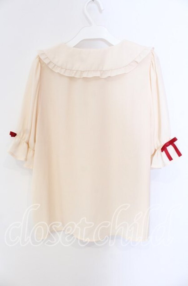 画像3: axes femme kawaii / クマパフェ刺繍ブラウス  アイボリー O-25-09-09-067-AX-BL-IG-ZT081 (3)