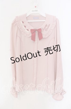 画像: axes femme kawaii / お菓子刺繍ブラウス  ピンク O-25-09-09-070-AX-BL-IG-OS