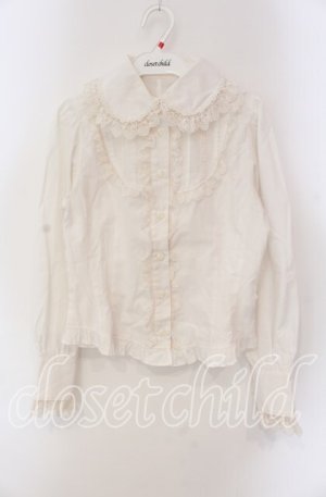 画像: Innocent World / マジョレーヌブラウス S オフシロ O-25-09-09-073-IW-BL-IG-OS