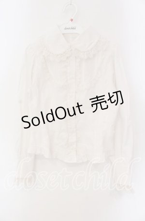 画像: Innocent World / マジョレーヌブラウス S オフシロ O-25-09-09-073-IW-BL-IG-OS