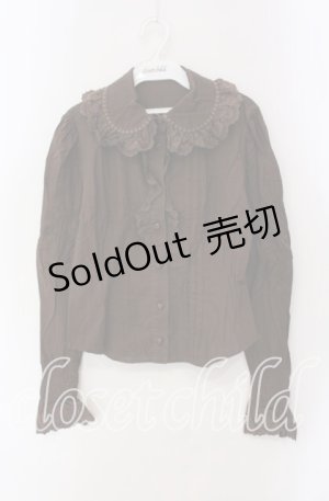 画像: BABY,THE STARS SHINE BRIGHT / ストロベリーレースブラウス  ブラウン O-25-09-09-074-BA-BL-IG-OS
