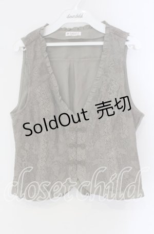 画像: axes femme / ビットデザインレースベスト M グリーン O-25-09-09-015-AX-TO-IG-OS