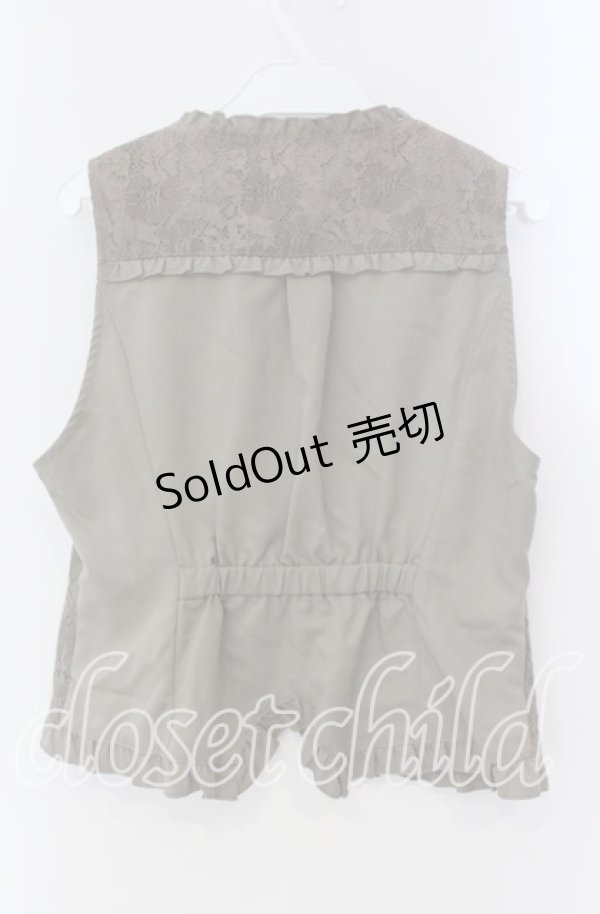 画像3: axes femme / ビットデザインレースベスト M グリーン O-25-09-09-015-AX-TO-IG-OS (3)