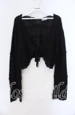 画像1: axes femme POETIQUE / クロシェ風ニットボレロ  クロ O-25-09-09-017-AX-TO-IG-OS (1)