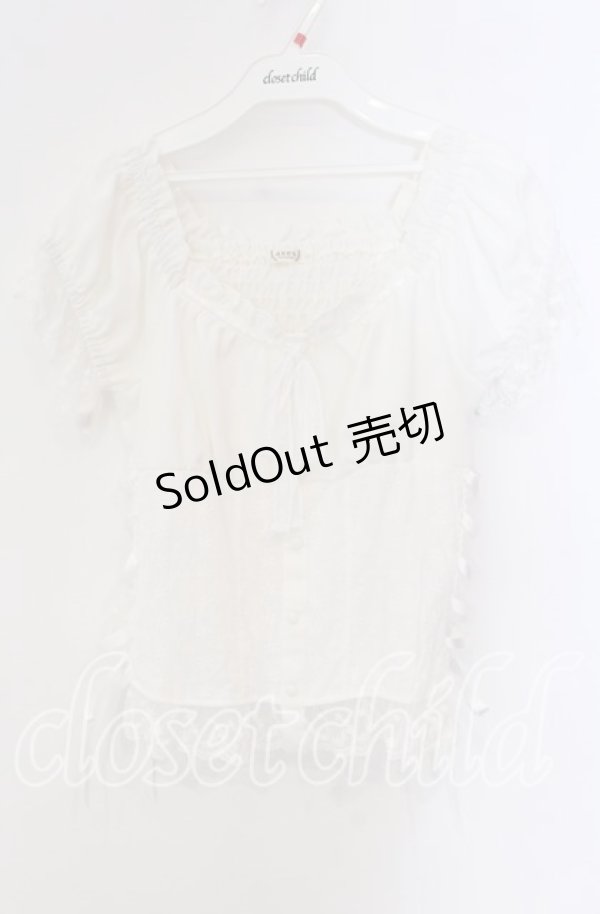 画像1: axes femme / コットンレース切替トップス F オフ O-25-09-09-019-AX-TO-IG-OS (1)