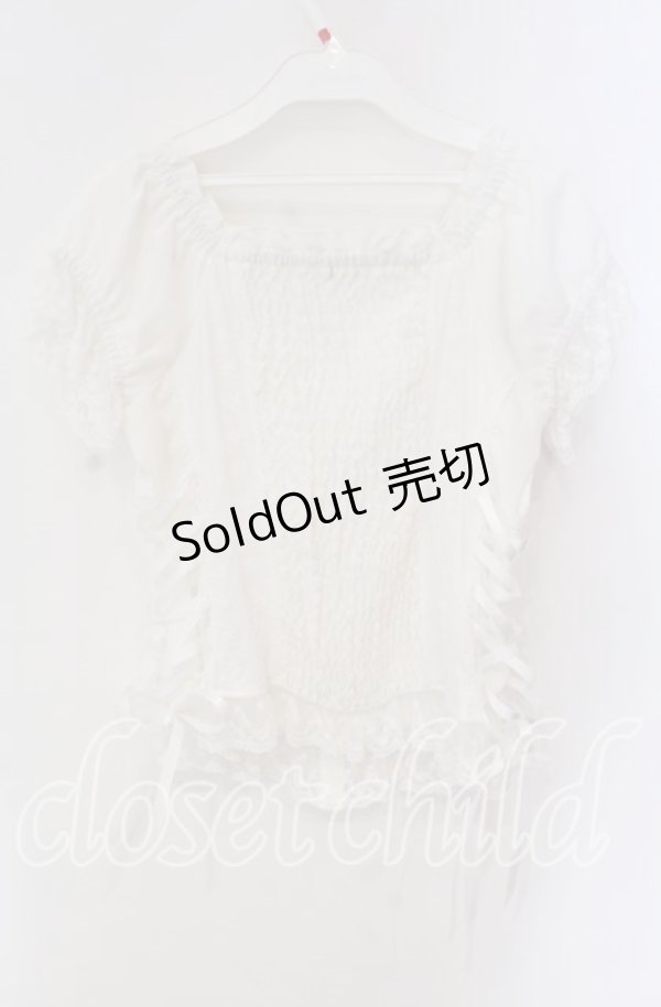 画像3: axes femme / コットンレース切替トップス F オフ O-25-09-09-019-AX-TO-IG-OS (3)