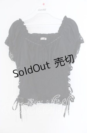 画像: axes femme / コットンレース切替トップス F クロ O-25-09-09-020-AX-TO-IG-OS