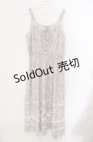 画像: axes femme / 小花柄キャミワンピース  ラベンダー×オフ O-25-09-09-031-AX-OP-IG-OS