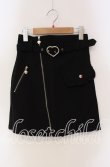 画像1: Honey Cinnamon / ハートバックルデザインスカート  クロ O-25-09-11-027-LO-SK-IG-ZY (1)