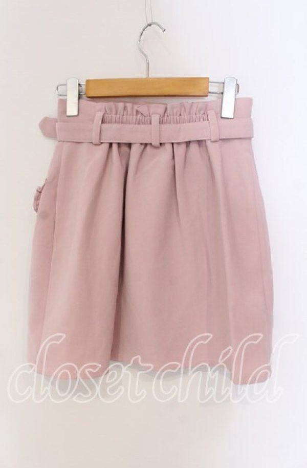 画像2: Honey Cinnamon / ハートバックルデザインスカート  ピンク O-25-09-11-028-LO-SK-IG-ZY (2)