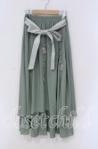 画像1: axes femme / フラワー刺繍イレヘムスカート  グリーン O-25-09-11-030-AX-SK-IG-OS (1)