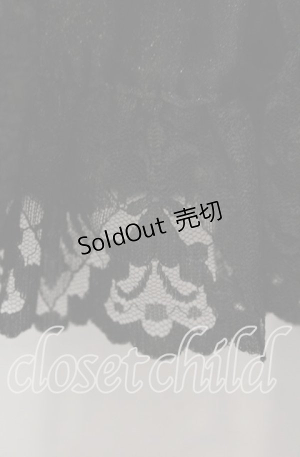 画像2: metamorphose / オーガンジーロングパニエ  クロ O-25-09-11-034-ME-SK-OW-OS (2)