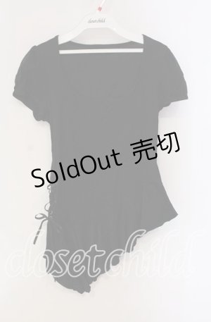 画像: BPN / レースアップ変形カットソー M ブラック O-25-09-11-038-GO-TO-OW-OS