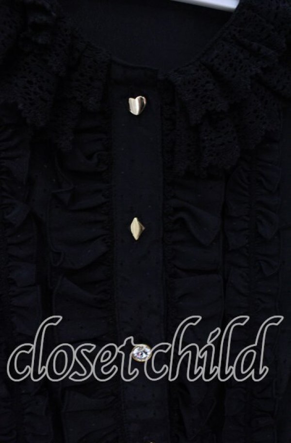 画像2: BABY,THE STARS SHINE BRIGHT / Alice in the Crystal Palaceブラウス  クロ O-25-09-11-043-BA-BL-IG-OS (2)