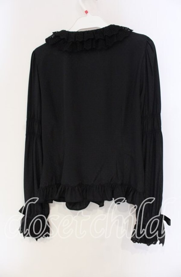 画像3: BABY,THE STARS SHINE BRIGHT / Alice in the Crystal Palaceブラウス  クロ O-25-09-11-043-BA-BL-IG-OS (3)