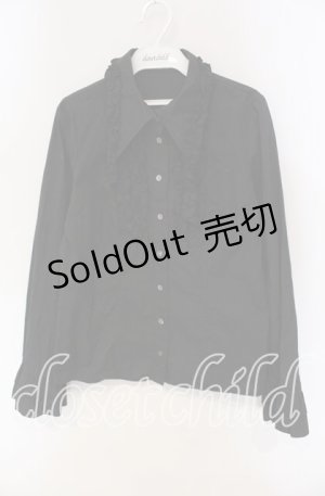画像: PEACE NOW / フリルヨークブラウス M クロ O-25-09-11-044-PU-BL-IG-OS